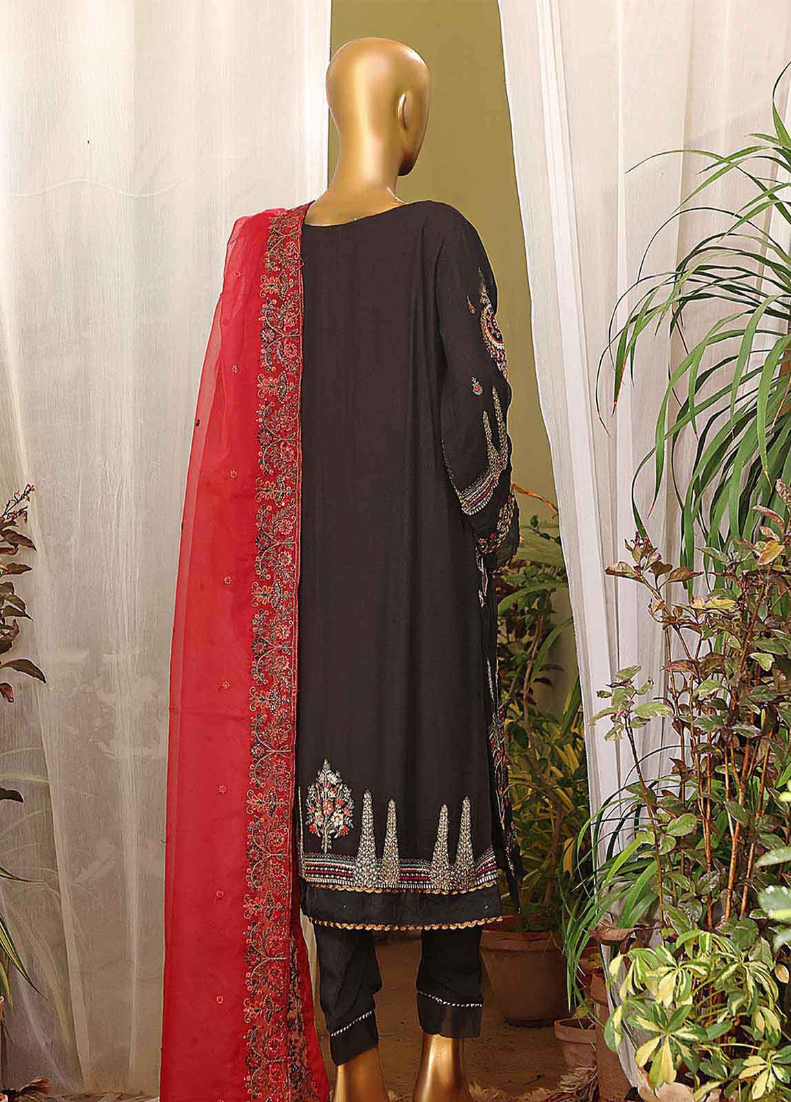 ZEF-C014 B - 3 Piece Chiffon - Image 3
